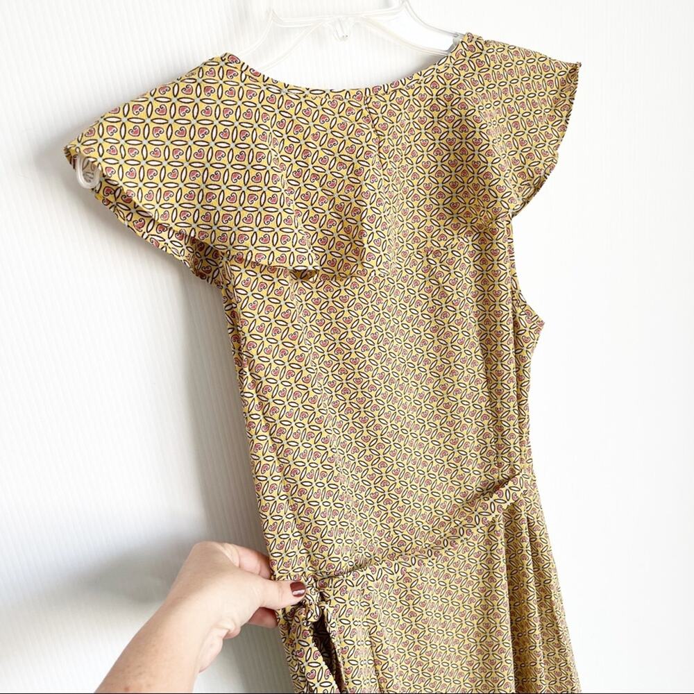 Max Studio Olive Green Ruffle Wrap Maxi Dress - Picture 8 of 13